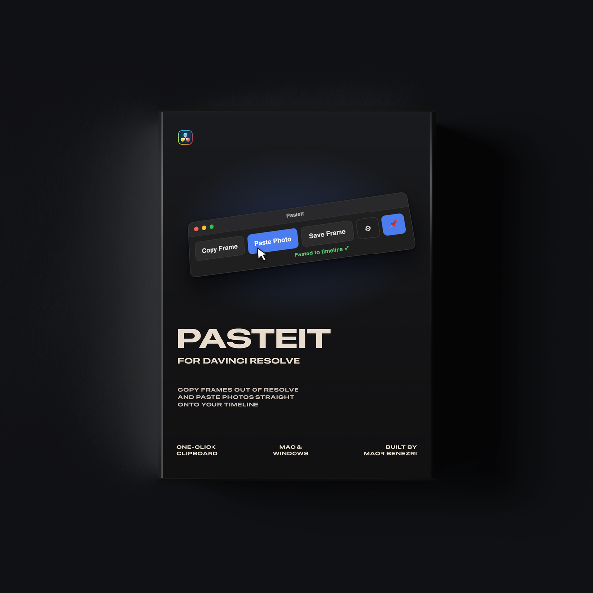 PasteIt for DaVinci Resolve (Free Plugin)